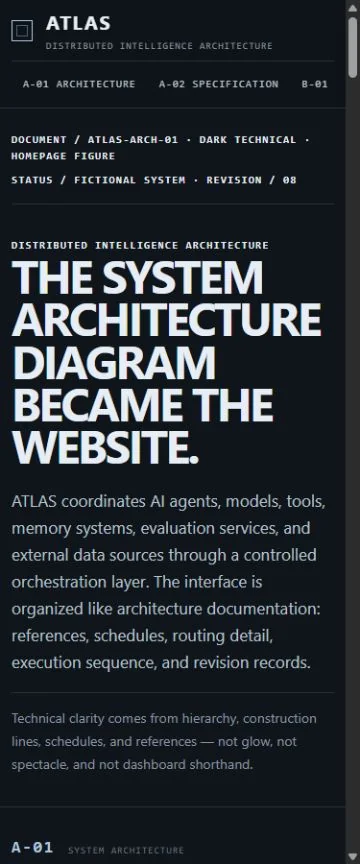 Mobile benchmark review frame for ATLAS — Distributed Intelligence Architecture