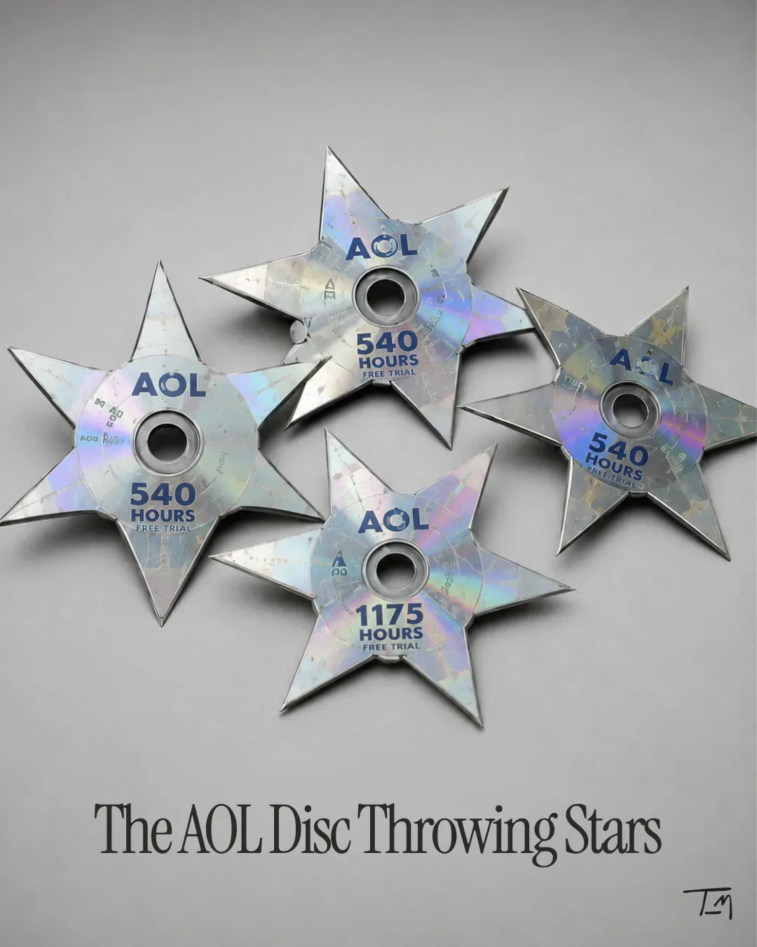 The AOL Disc Throwing Stars concept image from the Lemonteed Memetic Warfare archive