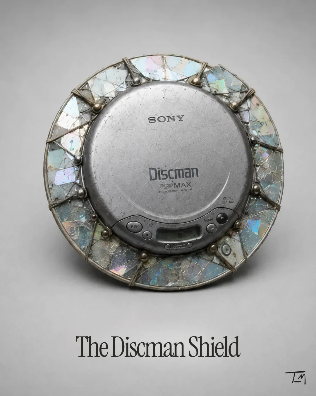 The Discman Shield concept image from the Lemonteed Memetic Warfare archive