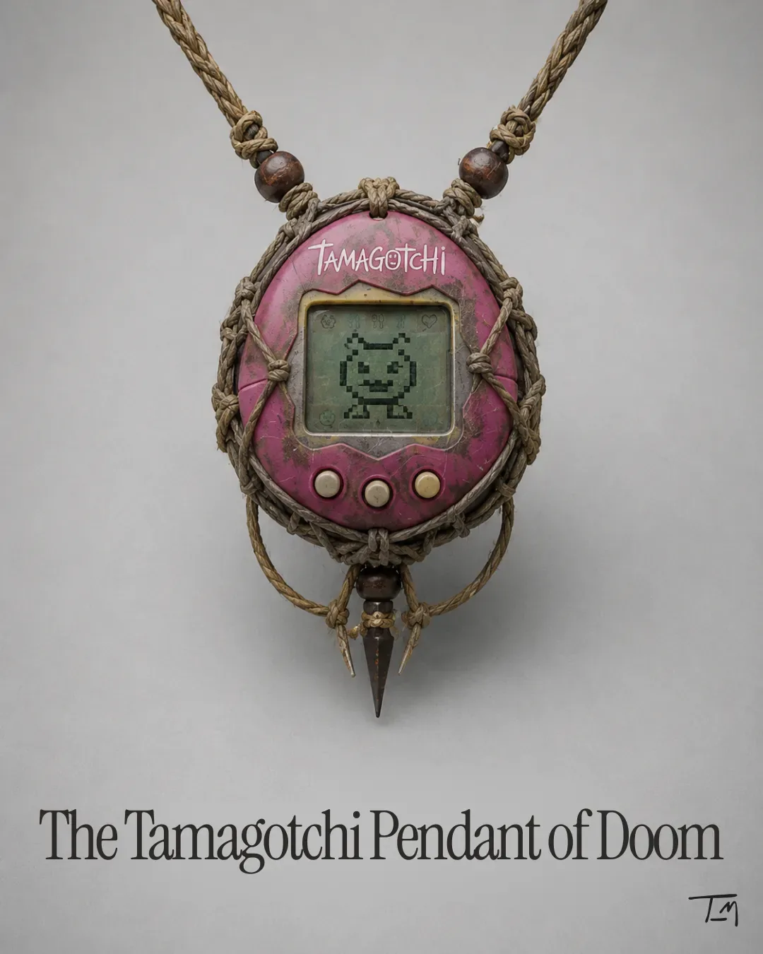 The Tamagotchi Pendant Of Doom concept image from the Lemonteed Memetic Warfare archive