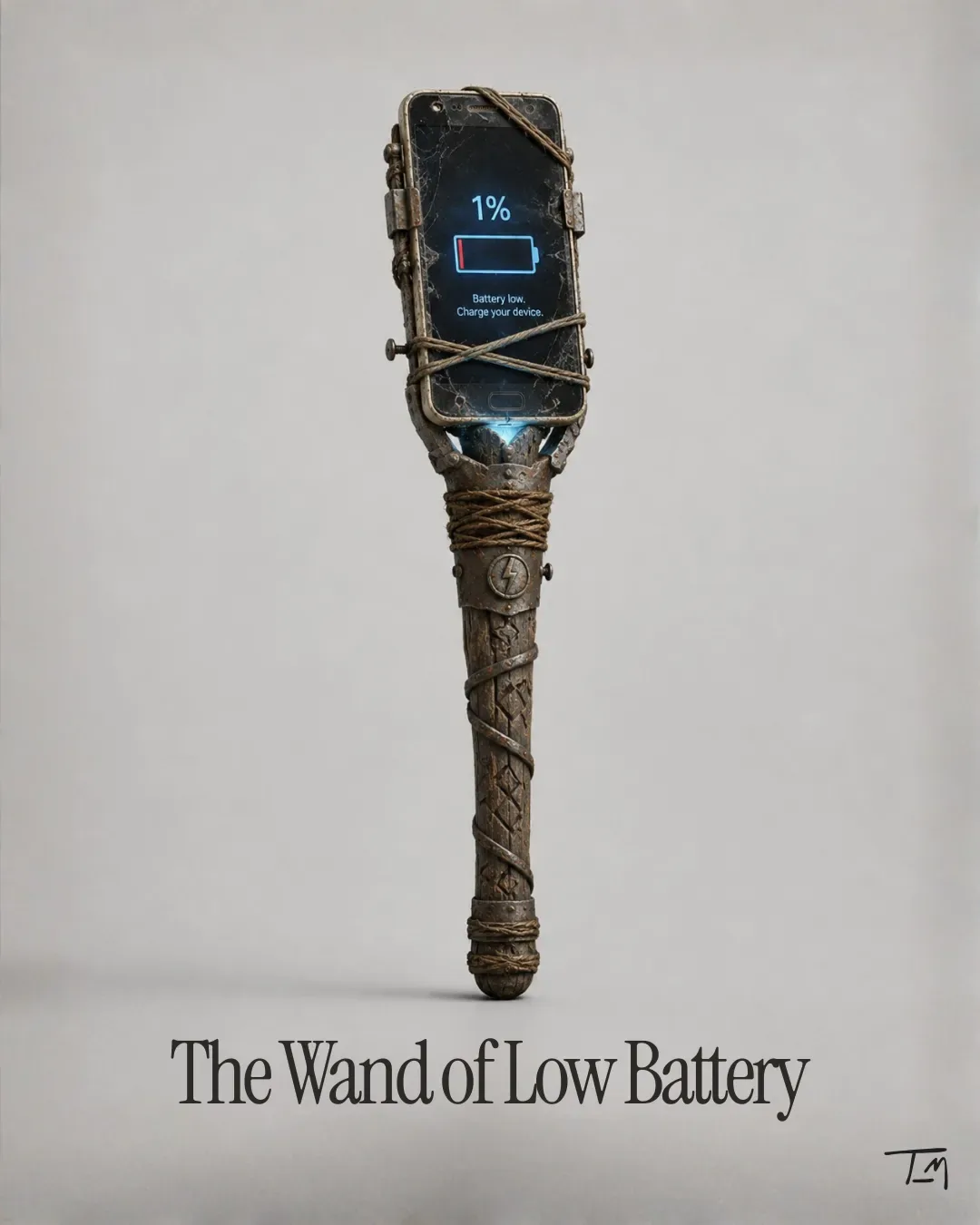 The Wand of Low Battery concept image from the Lemonteed Memetic Warfare archive