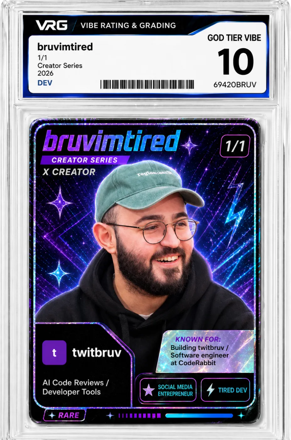 Bruv from the Lemonteed VRG Cards series