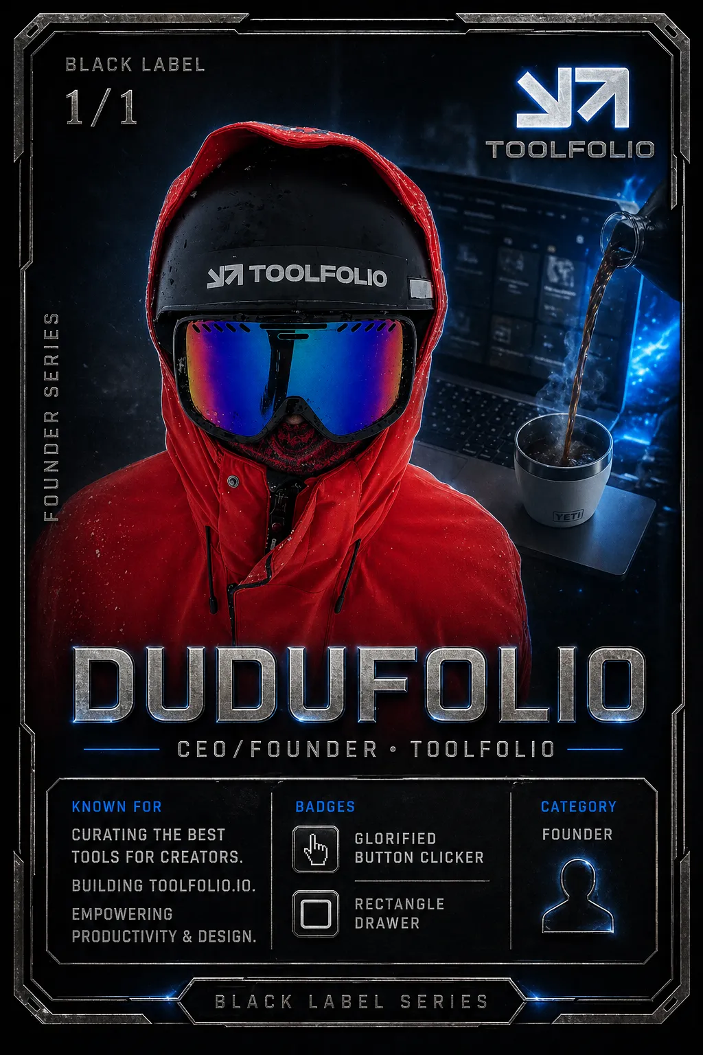 Dudufolio Black Label from the Lemonteed VRG Cards series