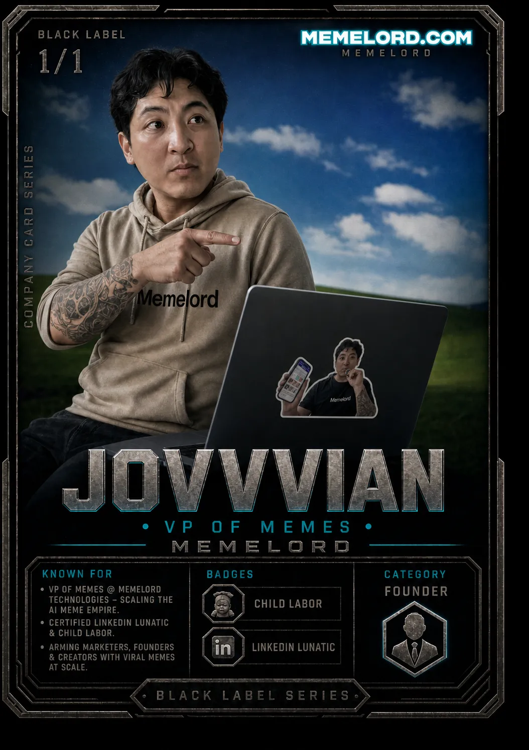 Jovvvian Black Label from the Lemonteed VRG Cards series