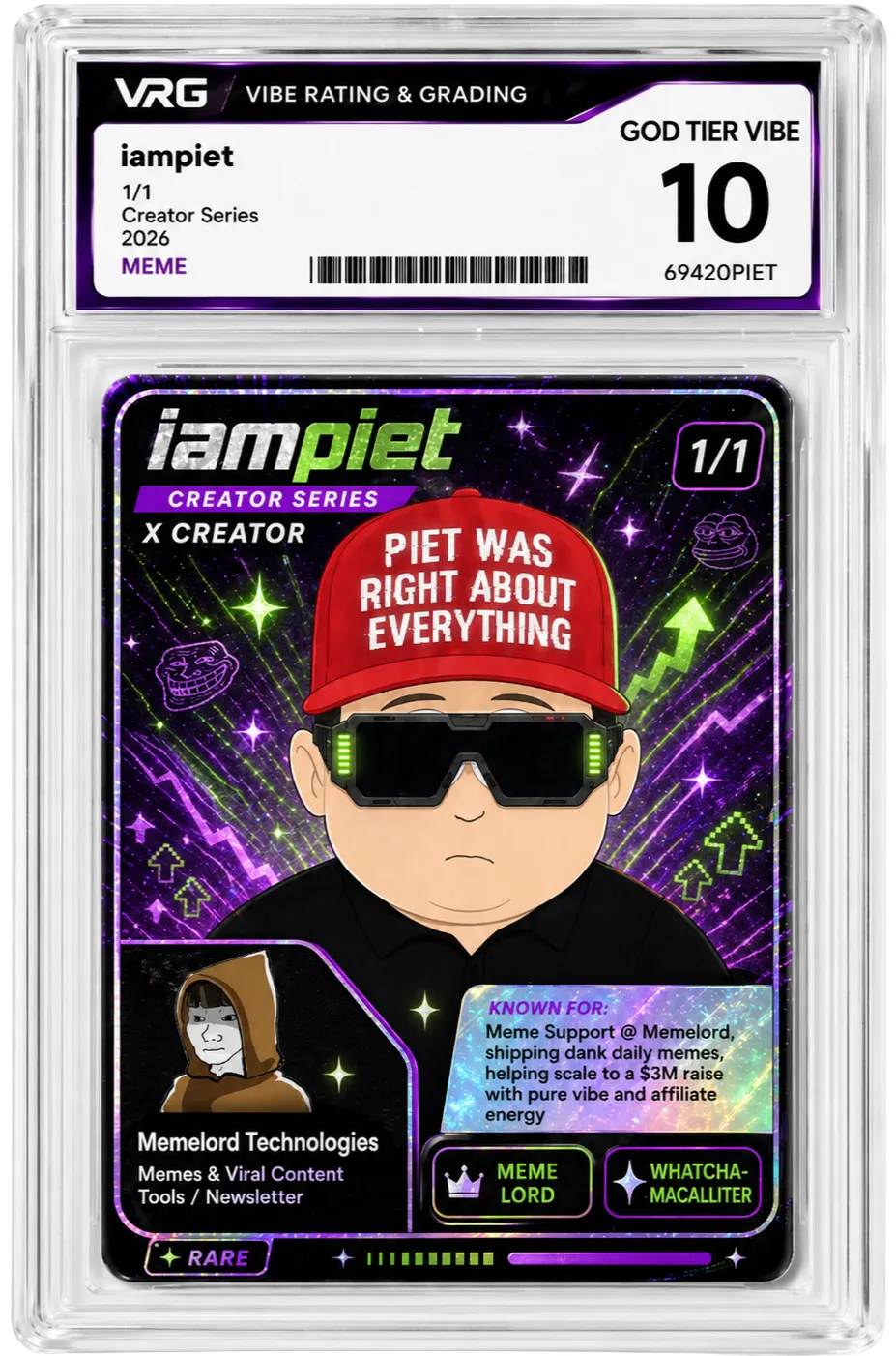 Piet from the Lemonteed VRG Cards series