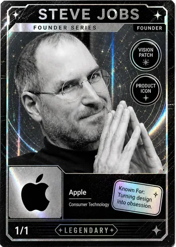 Steve Jobs founder series concept card from the Lemonteed VRG Cards archive.