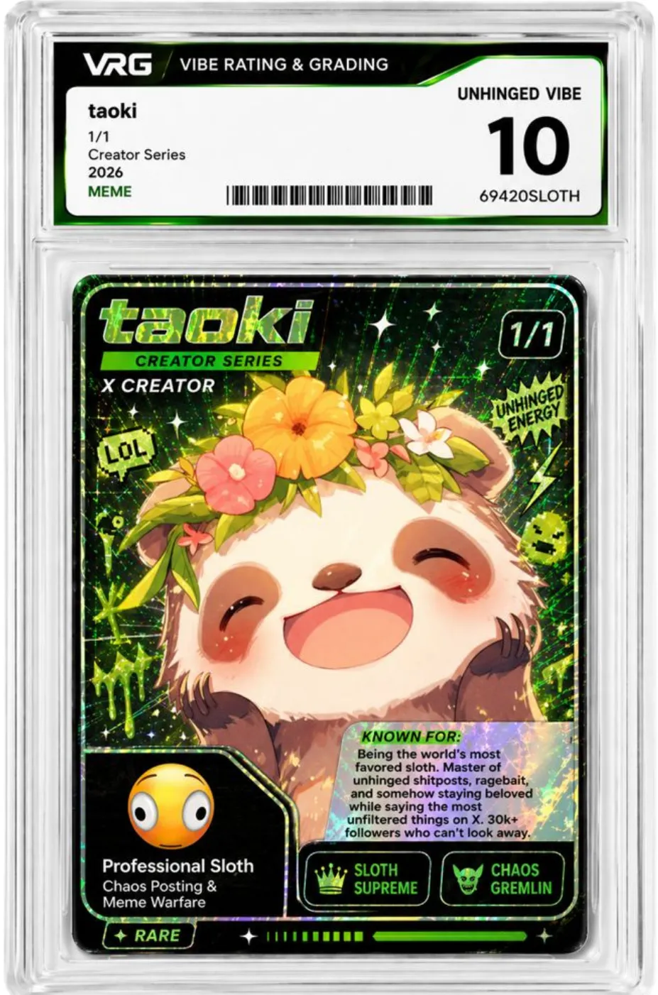 Taoki from the Lemonteed VRG Cards series