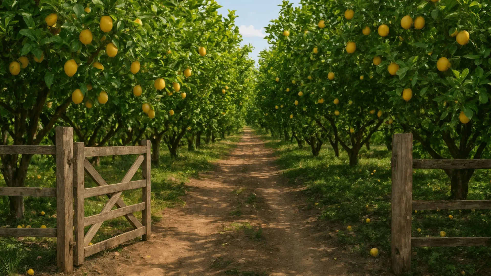 Lemon grove background