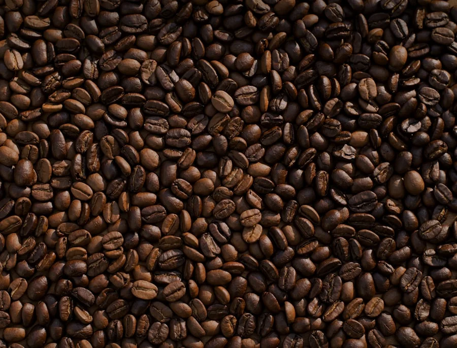 Burlap coffee sack and green beans — Huila lot