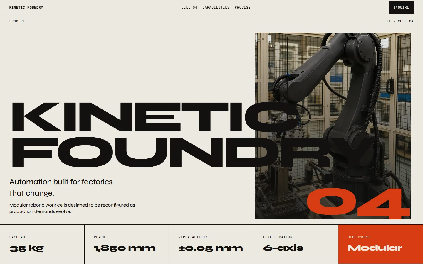 Screenshot of Kinetic Foundry