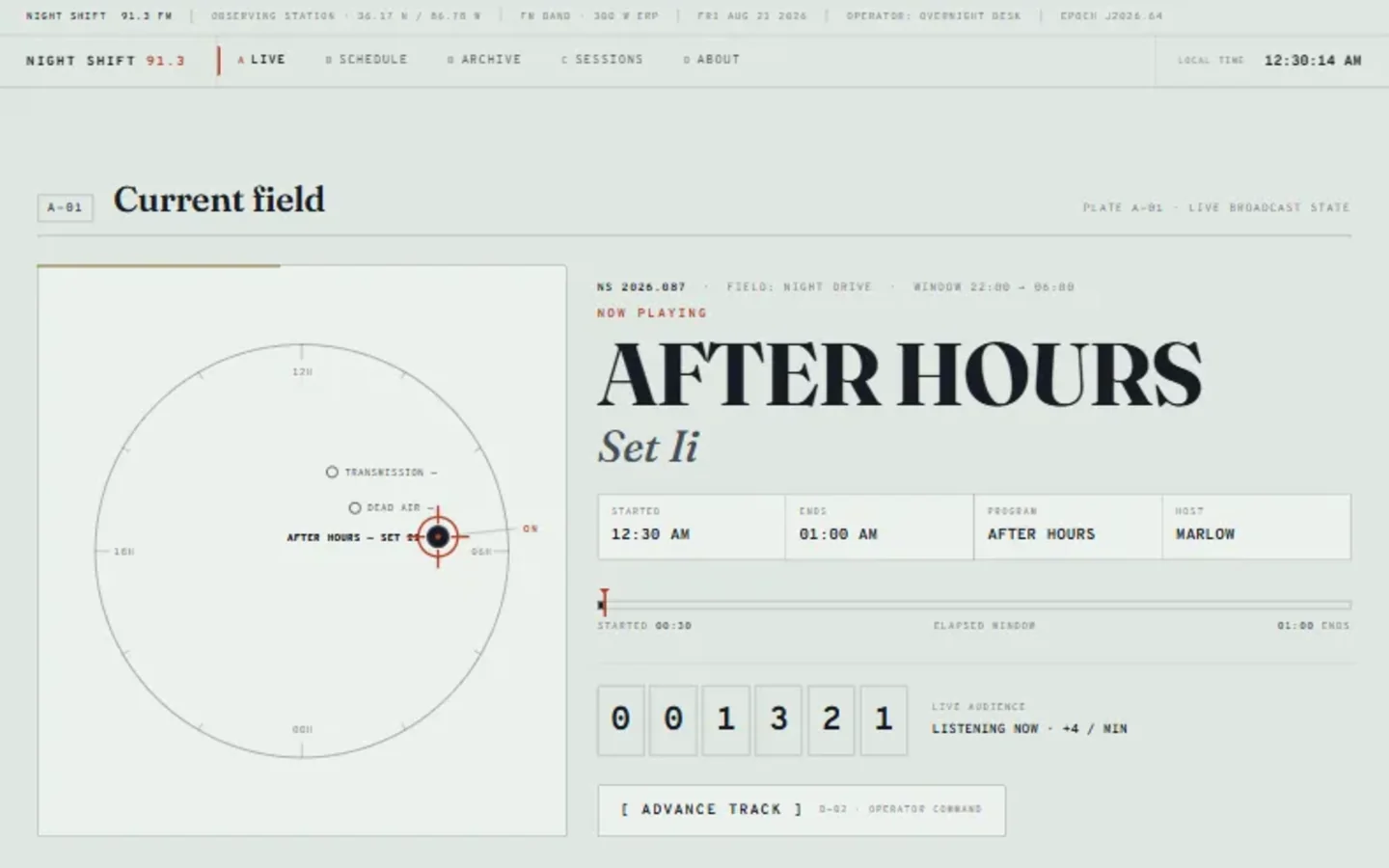 Screenshot of Night Shift