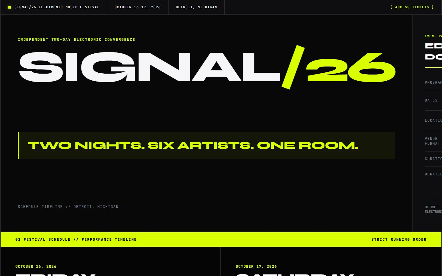 Screenshot of SIGNAL/26